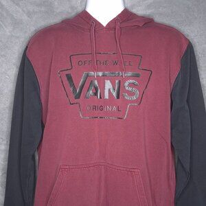 Vans Mens Logo Hoodie L Fleece Pullover Pocket Imperfect